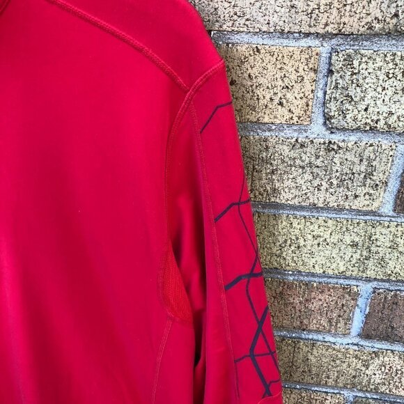 Lululemon Half Zip Spider Jacket Large Red - Picture 5 of 6
